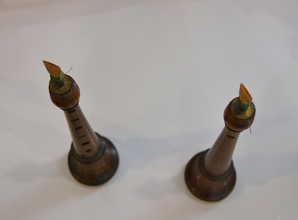 Col·lecció de dolçaines al Centre d'Artesania del País Valencià